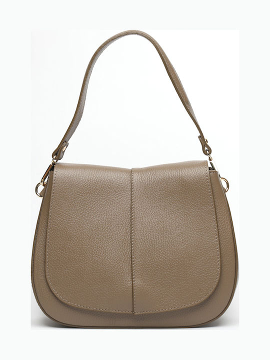 Burgunderrote Damen-Ledertasche zum Umhängen