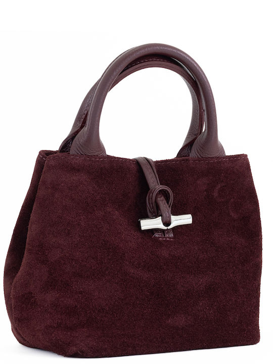 Grey Leather Women's Shoulder Bag