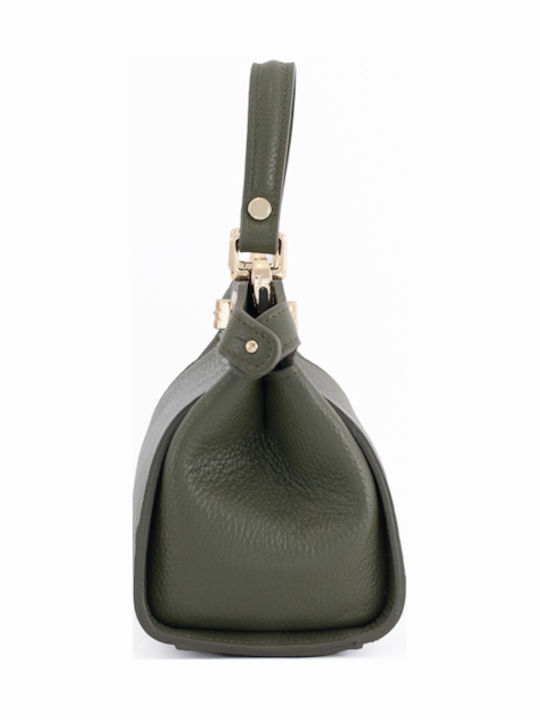 Leather Women's Satchel Bag Cognac