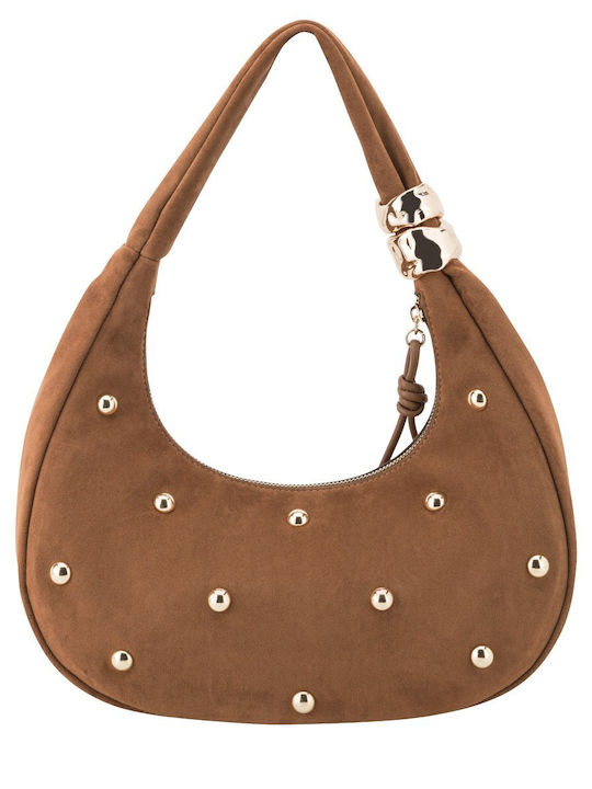 Daciana Fabric Women's Shoulder / Handbag Tabac Brown