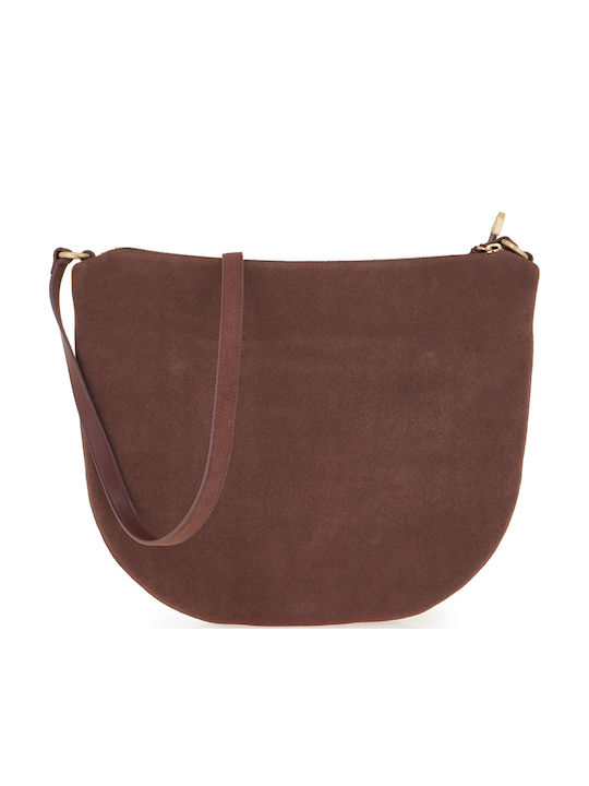 Women's Suede Shoulder Bag Brown