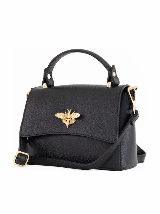 Damen-Flap-Tasche aus Leder Rosa