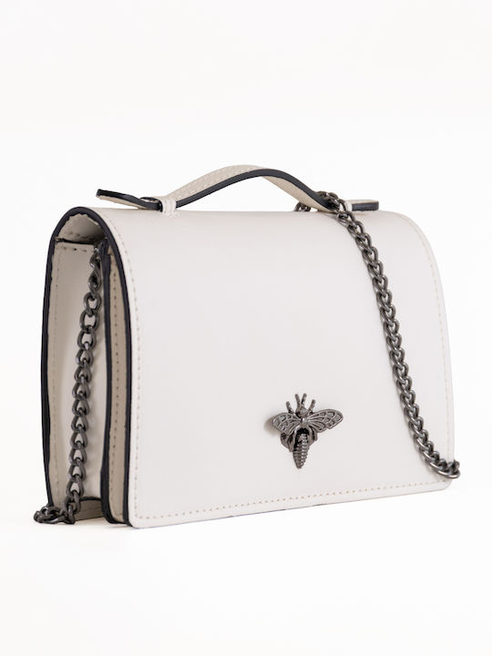 Grüne Damen-Ledertasche mit Klappe