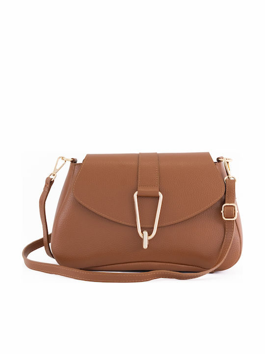 Burgunderrote Damen-Schultertasche aus Leder