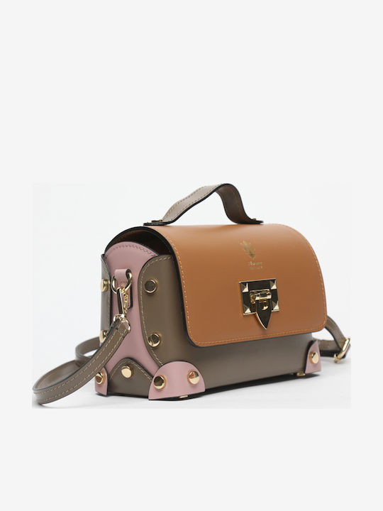 Red Leather Women's Shoulder Bag
