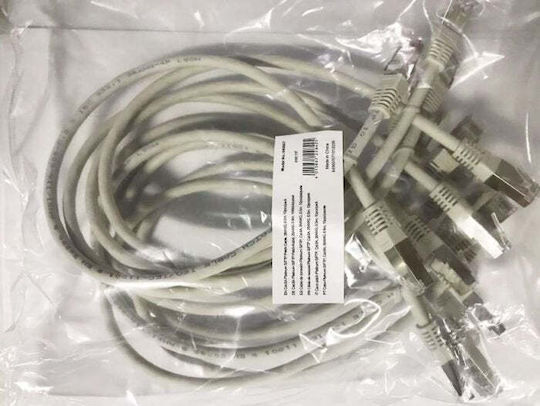 Equip S/FTP Cat.6a (Gigabit) Καλώδιο Δικτύου Ethernet 0.5m Γκρι 10τμχ
