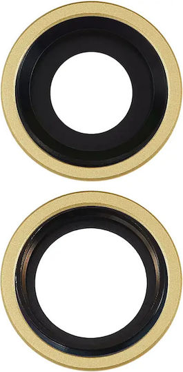 Back Camera Lens Bracket & Bezel Iphone 11 2 Piece Set Aftermarket Plus Yellow