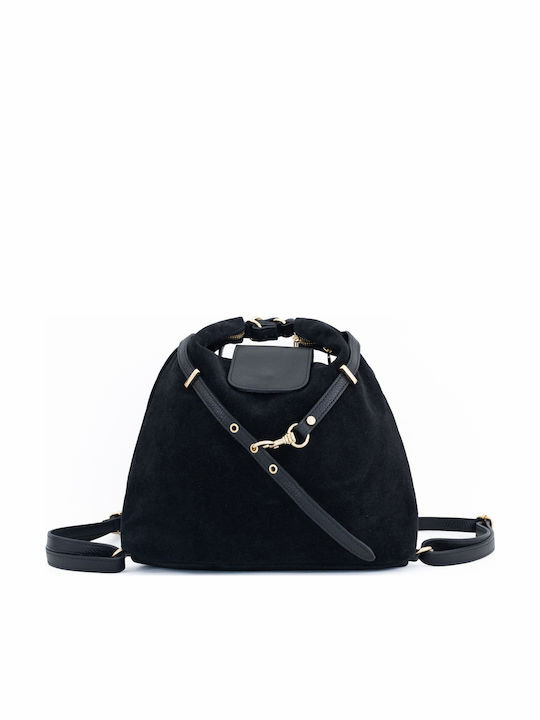 Burgunderrote Damen Schulter- / Rucksacktasche aus Leder