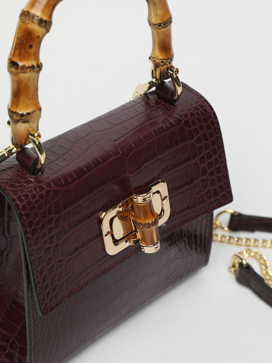 Red Leather Women's Crossbody Bag