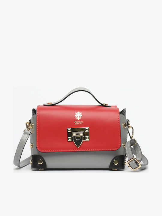 Beige Leather Women's Shoulder Bag
