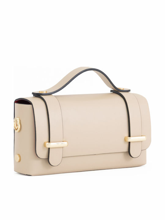 Light Blue Leather Women's Shoulder Bag