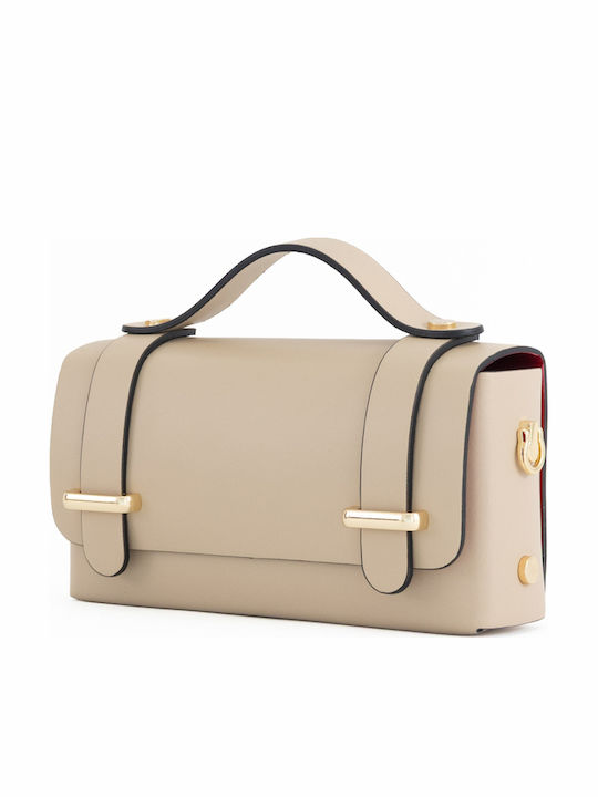 Light Blue Leather Women's Shoulder Bag