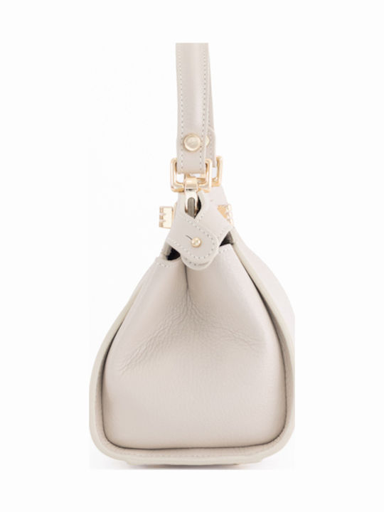 Khaki Leather Women's Shoulder Bag