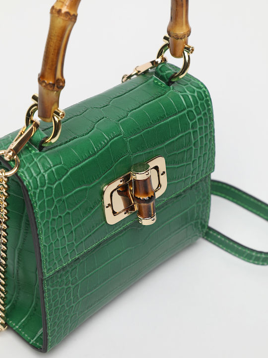 Red Leather Women's Crossbody Bag
