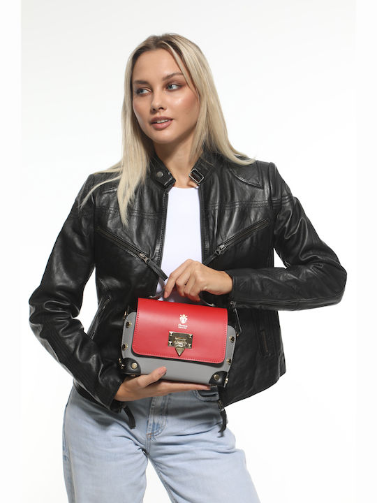 Black Leather Women's Shoulder Bag