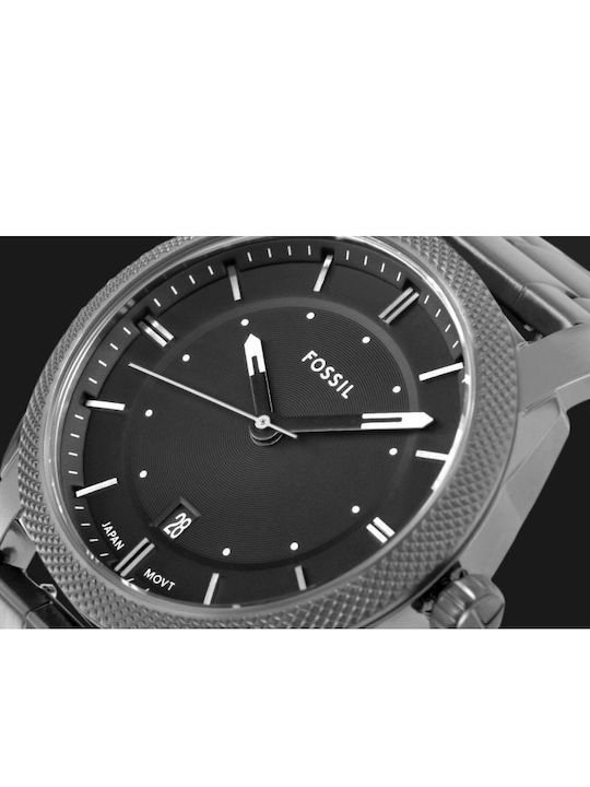 Мъжки Часовник 42 мм На Батерия С Метална Верижка Iron Grey