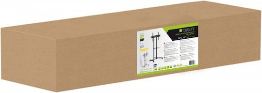 Techly TLY_623950 Подова Стойка за Телевизор до 75" и 45 kg, Сребриста