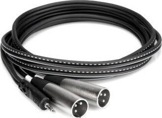 Hosa XLR кабел с два мъжки XLR конектора, сребрист, 2 м