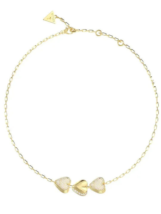 Guess Necklace From Gold Plated Steel