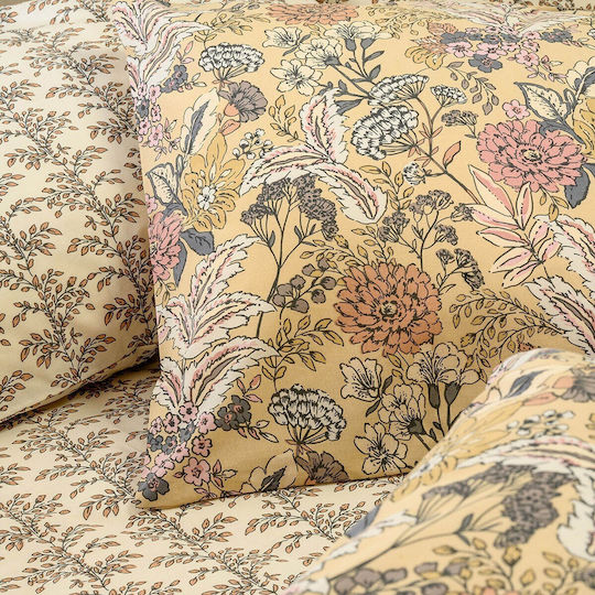 Melinen Ultra Eduarda Baumwoll-Bettbezug für Einzelbett 165x245 Ultra Eduarda Beige