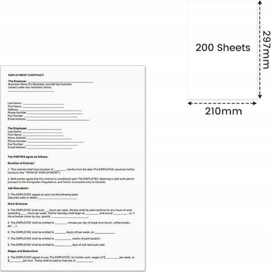 Phomemo A4 Printing Paper 200 Sheets