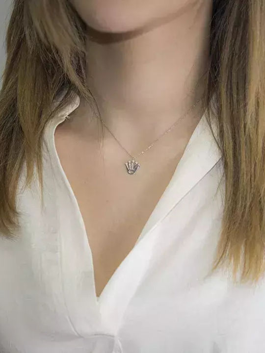 Kirkikosmima Halskette aus Weißgold 14K Kirkikosmima Halskette aus Weißgold 14K