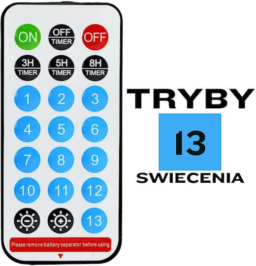 Koopman Окачена Соларна Лампа Гирлянд 6W Зелена с Дистанционно IP44
