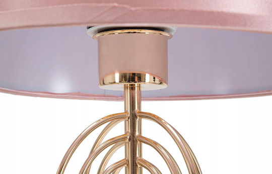 BigBuy Metal Table Lamp for E27 Bulb with Pink Shade and Base BigBuy Metal Table Lamp for E27 Bulb with Pink Shade and Base