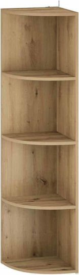 Corner Bookcase Artisan Oak 41.5x41.5x143 cm