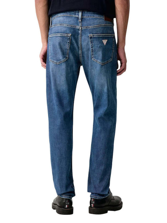 Herren Jeanshose Elastisch Slim Fit Blau