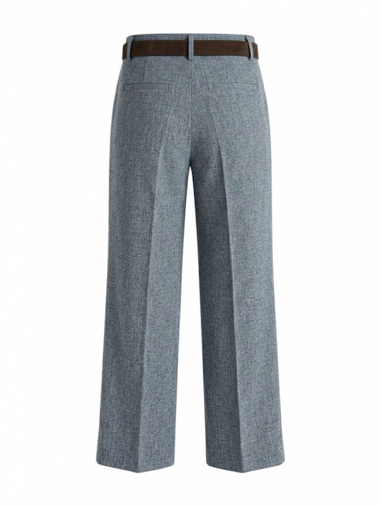 Women's Fabric Trousers in Slim Fit Grey