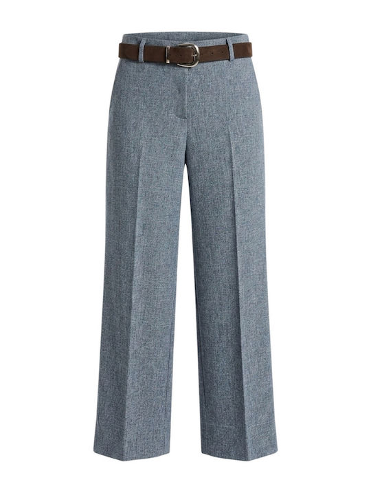 Women's Fabric Trousers in Slim Fit Grey