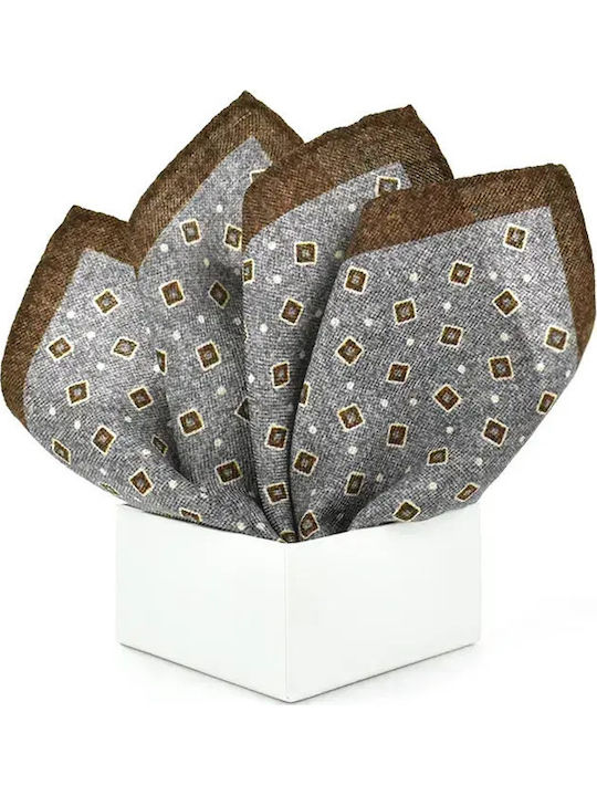 Men's Wool Grey Pocket Handkerchief