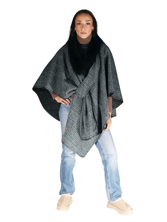 Women's Red Furry Neck Warmer Scarf