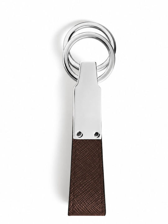 Кафяв кожен ключодържател Montblanc Sartorial