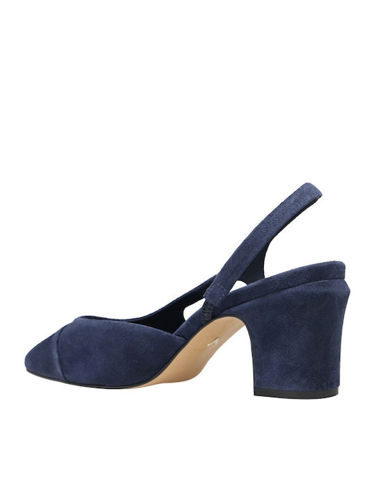 Suede Heels Navy