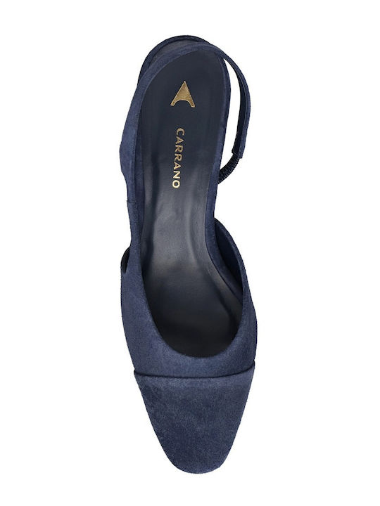 Suede Heels Navy