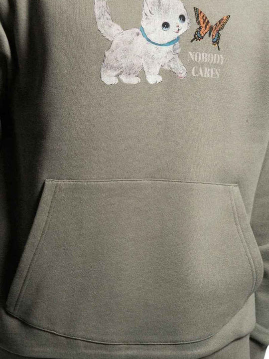 Φούτερ με Κουκούλα Grey