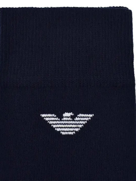 Emporio Armani Men's Blue Socks 3 Pack