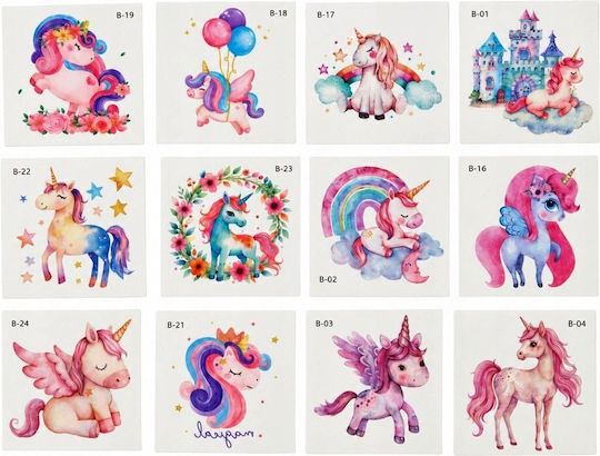 Lean Toys Fairy-tale Unicorn Παιδικά Τατουάζ