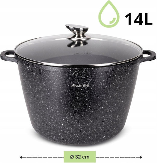 Lumarko Βαθιά Κατσαρόλα από Αλουμίνιο 14lt / 32cm