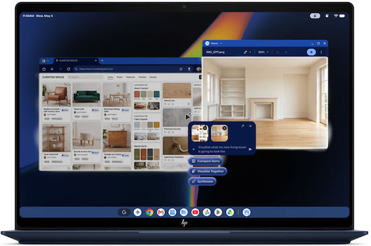 Googlebook 14" OLED Touchscreen 120Hz (Snapdragon-X Elite X1E-80-100/16GB/512GB SSD/Googlebook OS) Atmospheric Blue (US Keyboard)