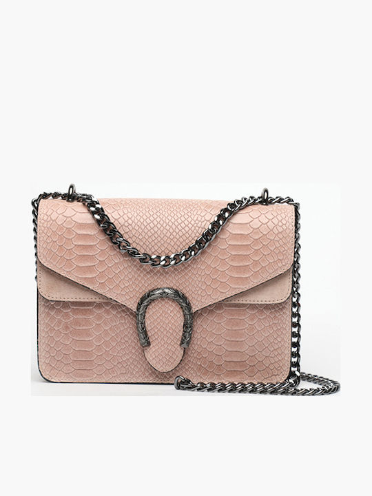 Purple Suede Leather Women's Shoulder Bag
