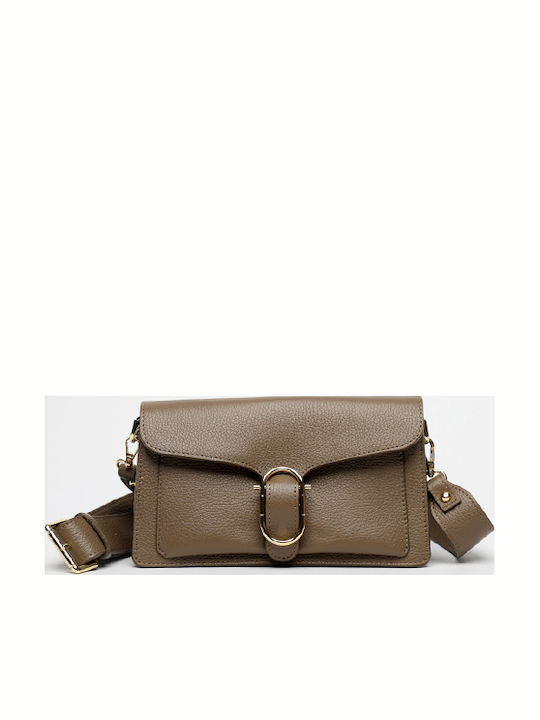 Brown Leather Women's Shoulder Bag