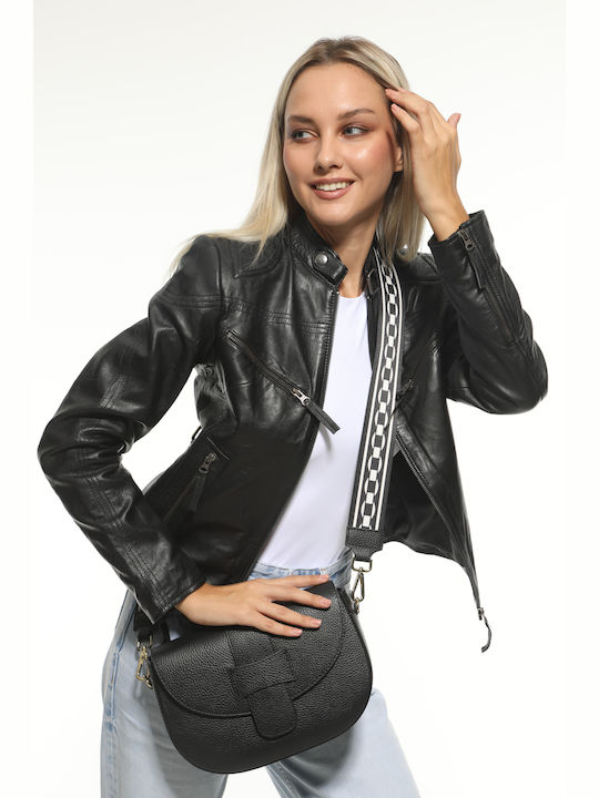 Red Leather Women's Shoulder Bag