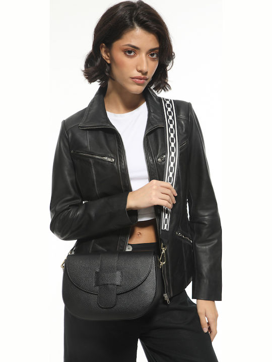 Red Leather Women's Shoulder Bag
