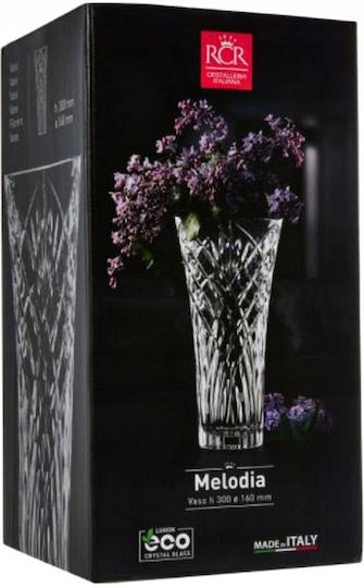 Lumarko Dekorative Kristallvase Transparent 16x16xH30 cm