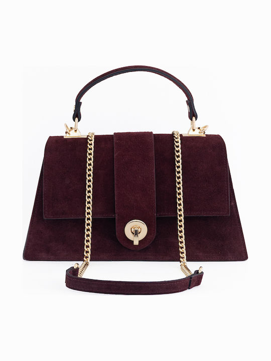 Grey Leather Women's Shoulder Bag