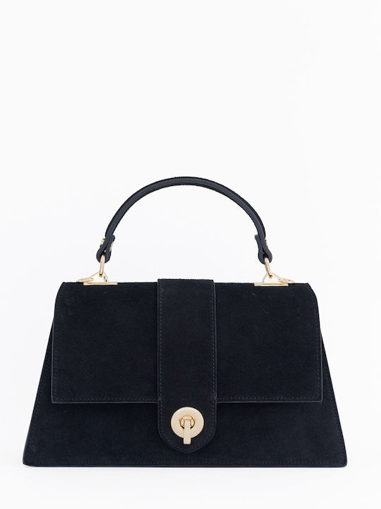 Grey Leather Women's Shoulder Bag