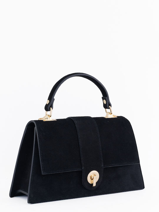 Grey Leather Women's Shoulder Bag